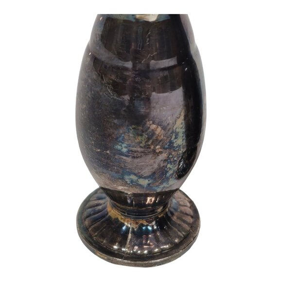 Vintage Oneida Salt & Pepper Shakers Ornate Retro Silver Plated Kitchen decor - Picture 10 of 16